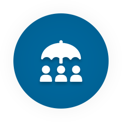 An umbrella icon